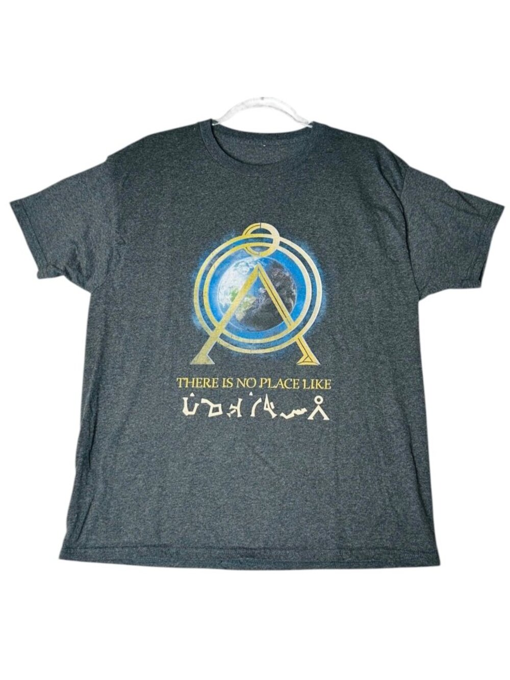 Stargate There Is No Place Like Earth T Shirt Large Gray Graphic Tee